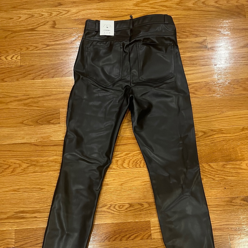 Size S High Rise Faux Leather pant